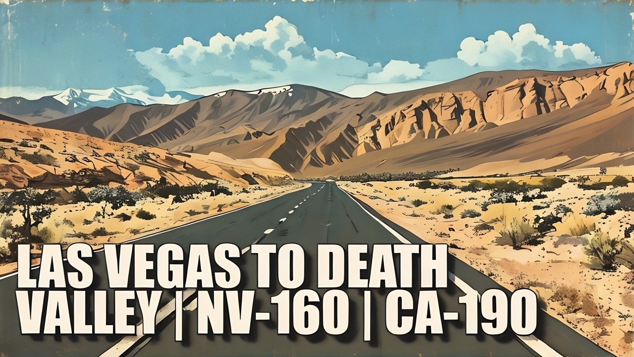 Driving from Las Vegas to Death Valley via NV-160, Bell Vista Road, and CA-190