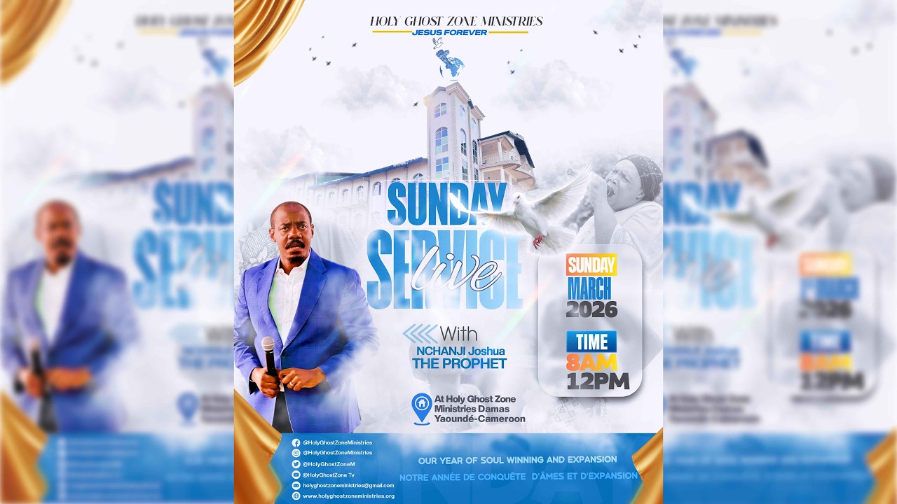 SUNDAY LIVE SERVICE | 15-03-2026|  Prophet Joshua Nchanji | HGZ Ministries