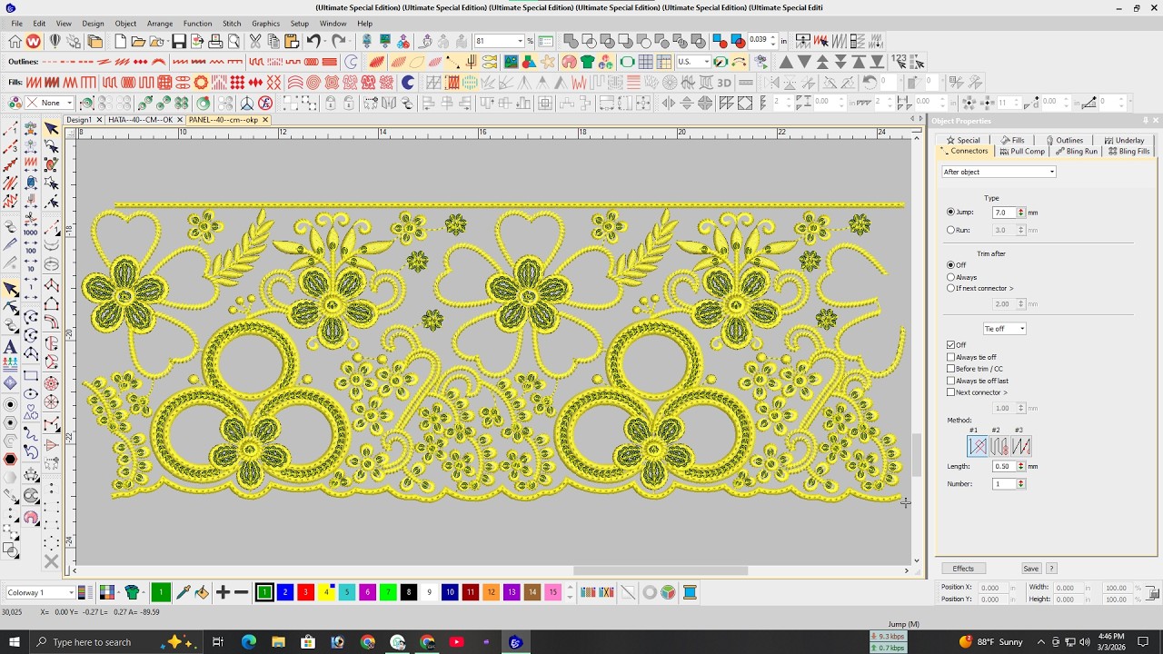 How to Design Professional Embroidery Borders in Wilcom 4.2 | Abu Sayed