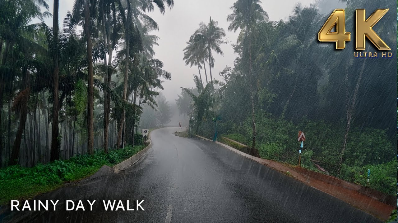 Pitter-Patter Paradise: A Rainy Day Stroll Through Villages : ASMR Rain Walks Compilation for Sleep