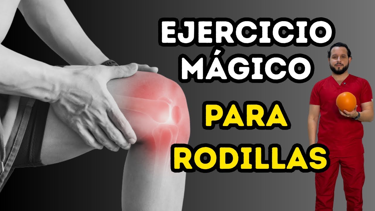 CÓMO ALIVIAR el DOLOR  de RODILLAS con una PELOTA - EJERCICIOS FÁCILES.