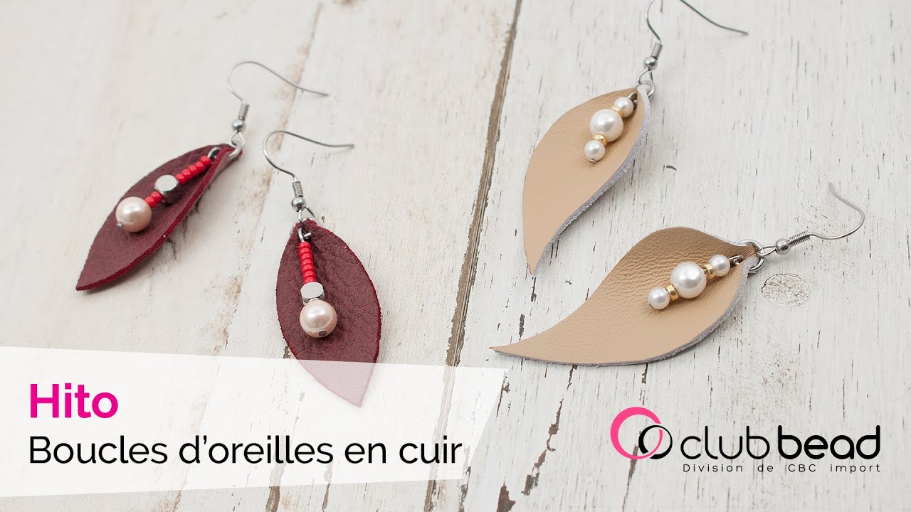 Tutoriel: boucles d'oreilles en cuir faits à la main