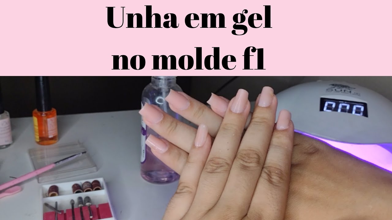 unha em gel no molde f1 ✨💗