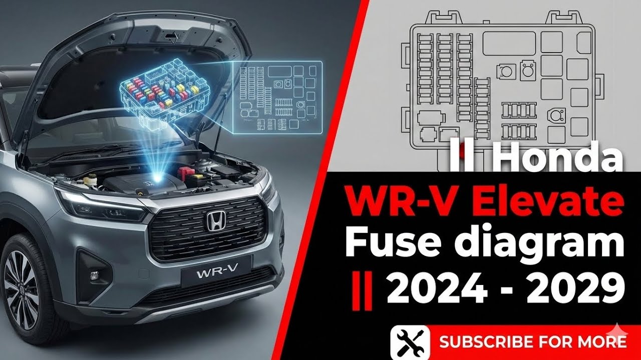 Honda WR-V Elevate Fuse diagram || 2024 - 2029