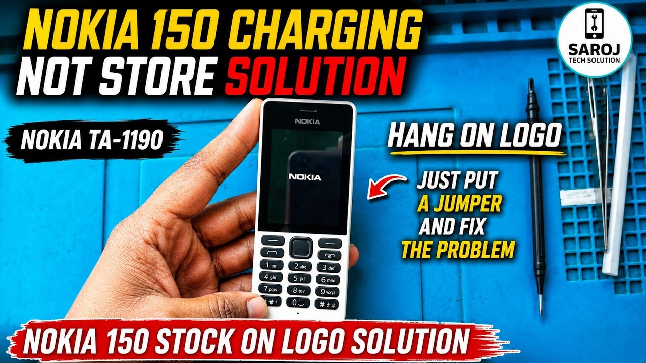 Nokia TA-1190 Hang On Logo Solution | Nokia Logo Problem Solution 