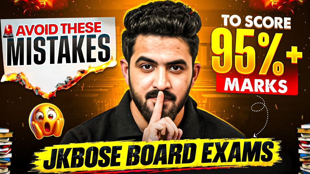 Avoid These Mistakes To Score 95%+ Marks In JKBOSE Board Exams 😱 | JKBOSE Wallah