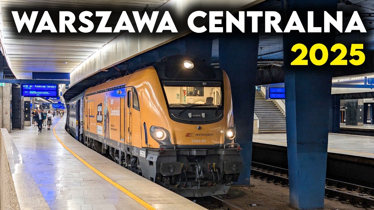 Wakacyjne Pociągi Warszawa Centralna 2025 - EIC Jantar, EIC Neptun, EIC Posejdon, IC Uznam, IC Lazur