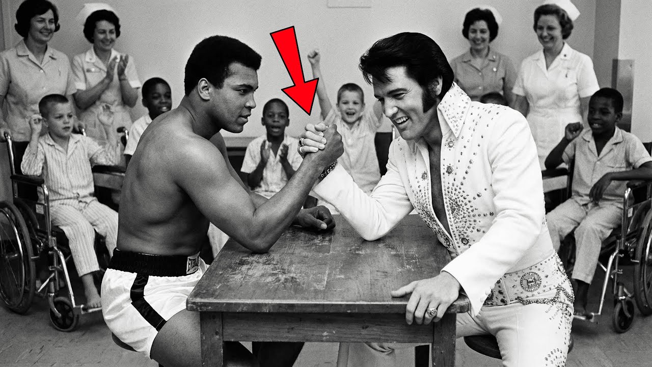 Muhammad Ali CHALLENGED Elvis to Arm-Wrestle for Charity — What Ali DID Next Was BRILLIANT