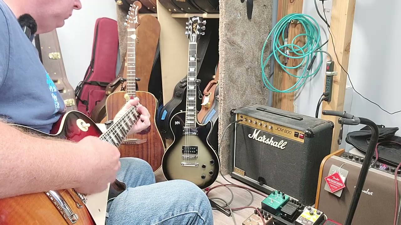 Серия Stripped Down: Gibson Les Paul Standard 2024 года (с Custombuckers) и Marshall JCM800 1982 ...