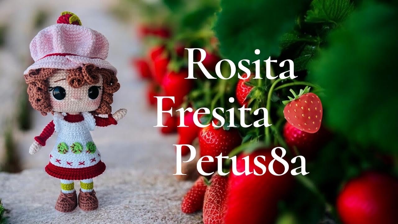 Lista de materiales para tejer a Rosita fresita 🍓amigurumis by Petus 🍓