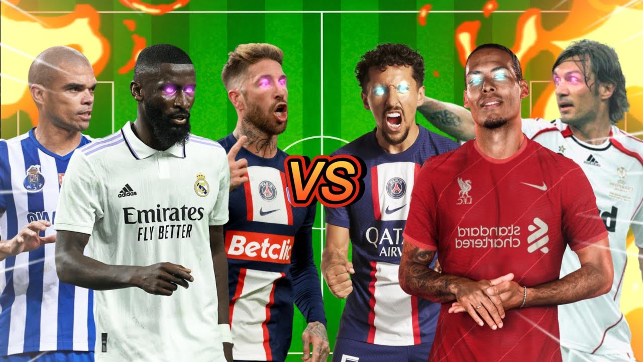 Pepe & Rudiger & Ramos 🆚 Van Dijk & Maldini & Marquinhos🔥Trio Comparison