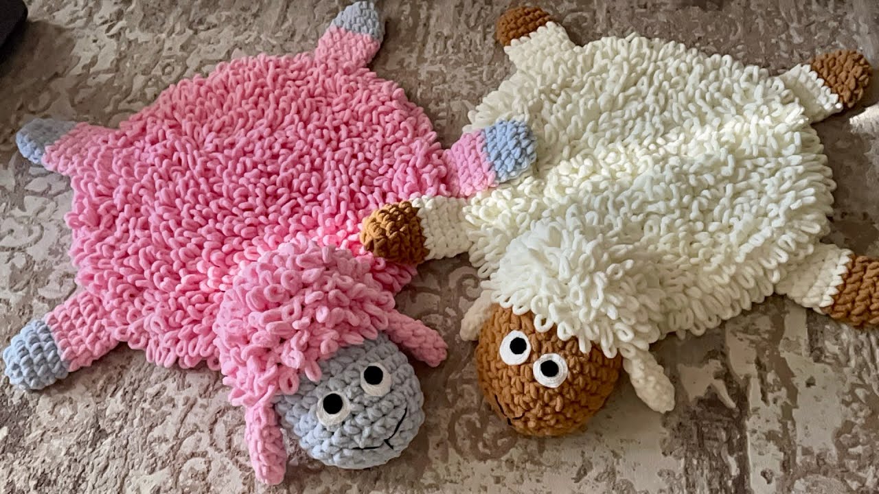 МК Коврик Барашек из Alize Puffy ( часть 3)