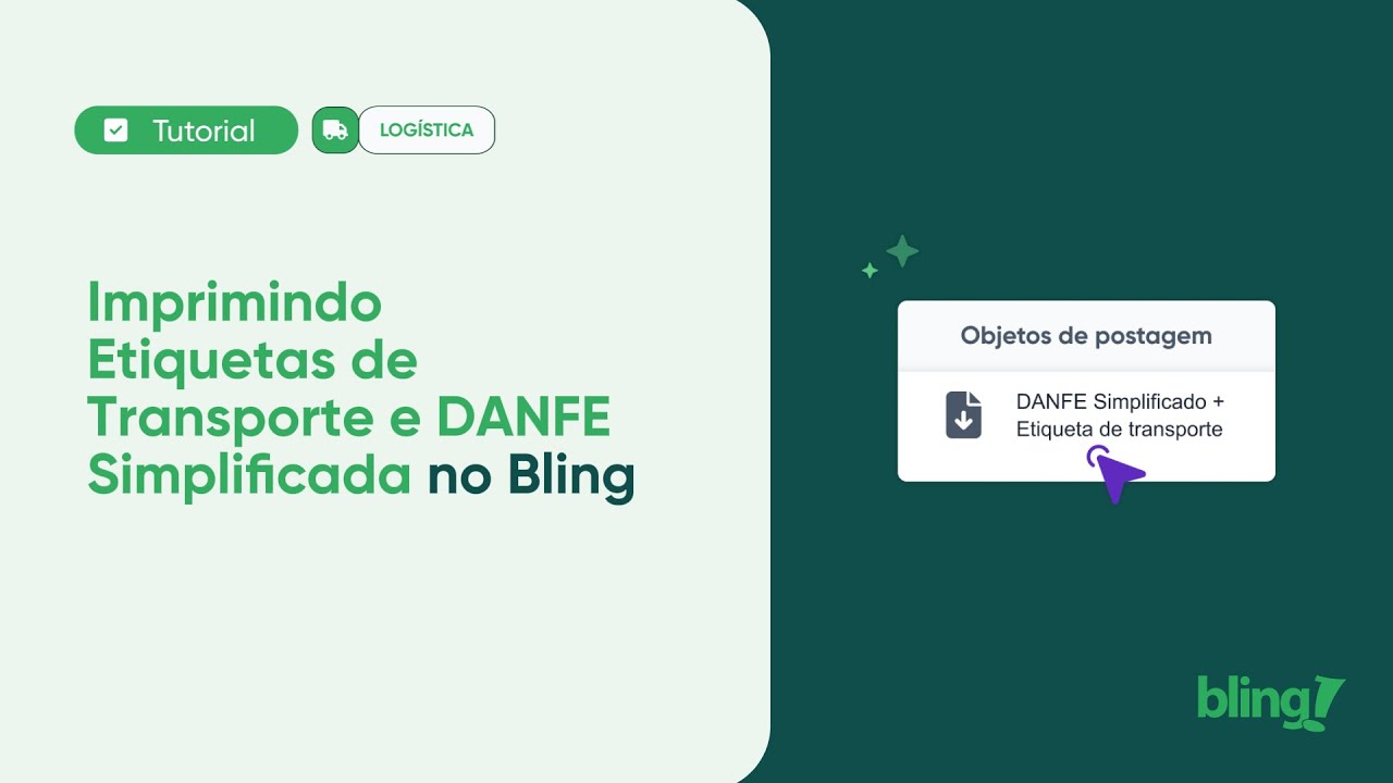 Imprimindo Etiquetas de transporte e Danfe simplificada no Bling