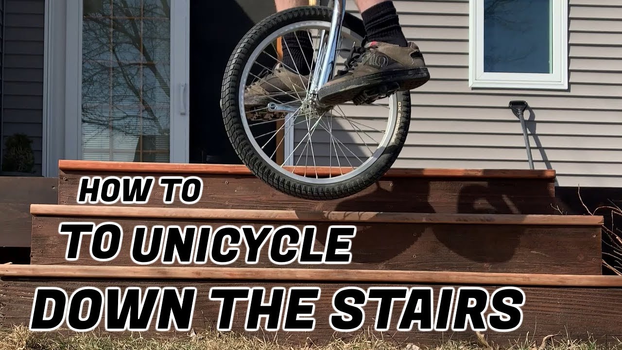 How to Jump on Stairs with a Unicycle