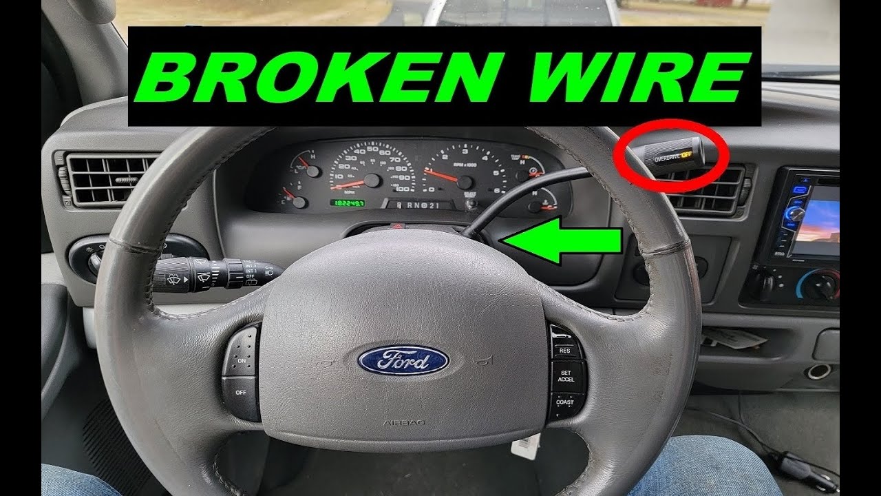 HOW TO FIX OVERDRIVE BUTTON NOT WORKING FORD SUPERDUTY F250 350 EXCURSION 99-07