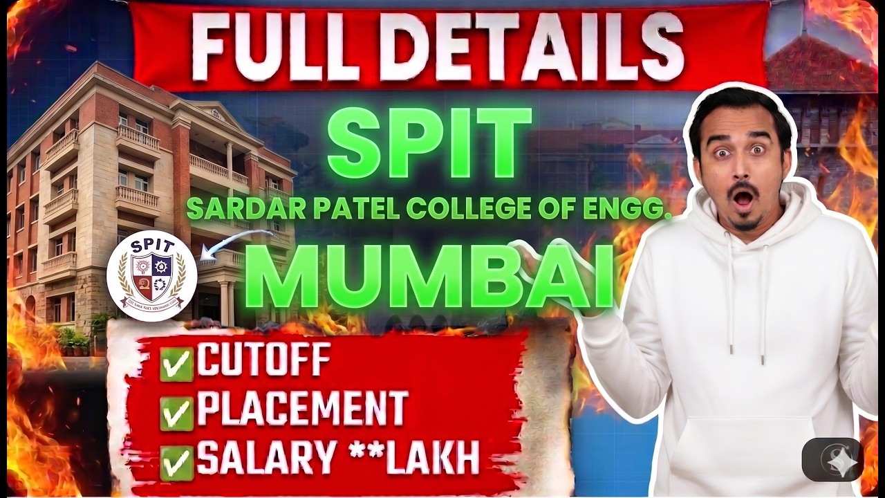 SARDAR PATEL INSTITUTE OF TECHNOLOGY | SPIT REVIEW, CUTOFF | ENGINEERING ADMISSION | MHTCET 2026
