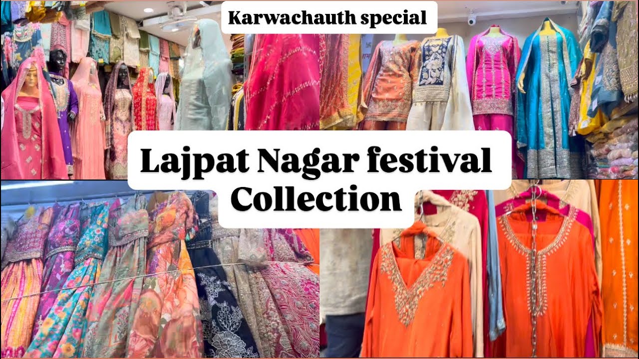 Lajpat Nagar Diwali And Karwachauth Collection| Suits Starting -600₹ Best Fabric Shop In LajpatNagar