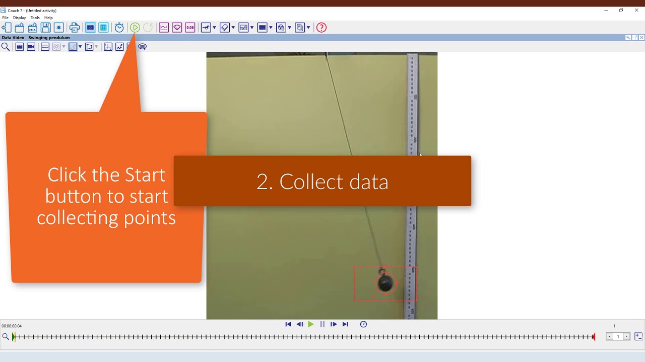 Coach 7 Data Video Tutorial - Automatic Measurement