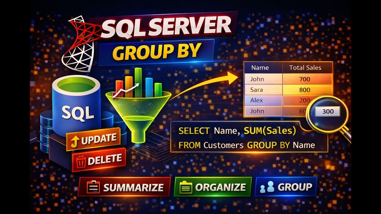 Day 13: Microsoft SQL Server Complete Course| Group By #sqlserver #sql #sqlinterviewquestions
