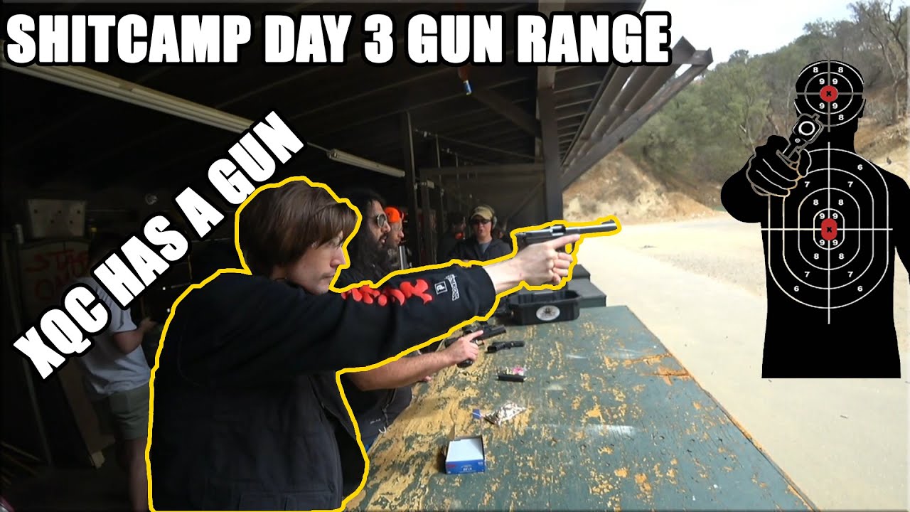 SHITCAMP GUN RANGE DAY 3 VOD FT XQC, HASAN, LUDWIG, WILLNEFF, ESFANDTV, SODAPOPPIN,AUSTINSHOW, MYTH