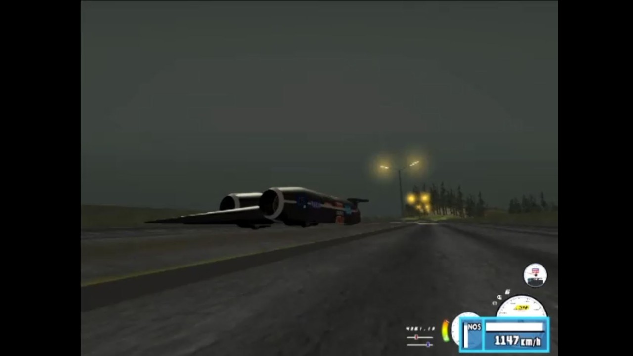 thrust ssc in gta san andreas 2192 KMH!!!