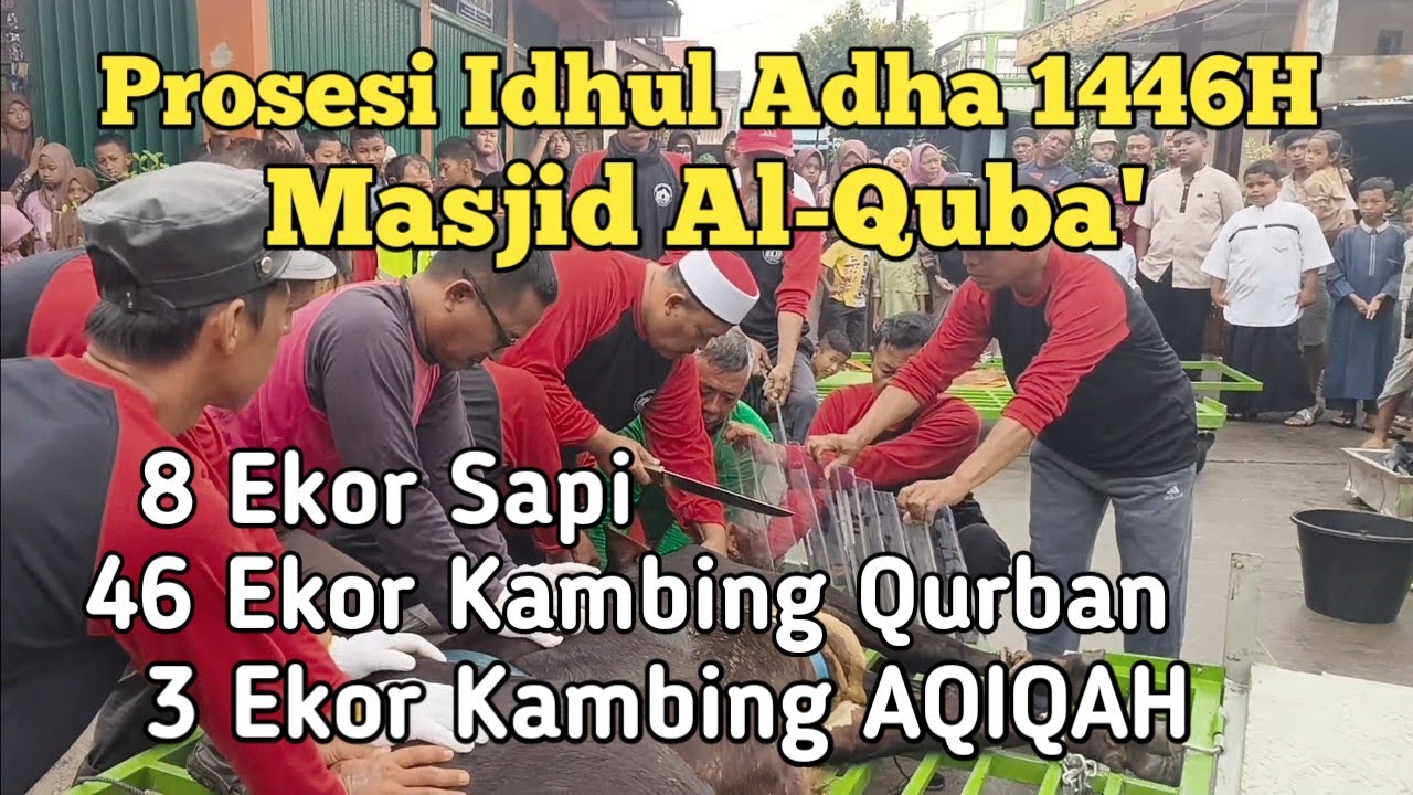Prosesi Idhul Adha 1446H di Masjid Al-Quba'