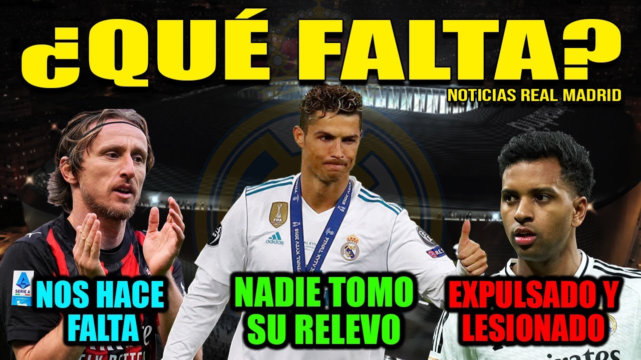 ¿Qué le falta al Real Madrid? Lesiones Modric y Cristiano