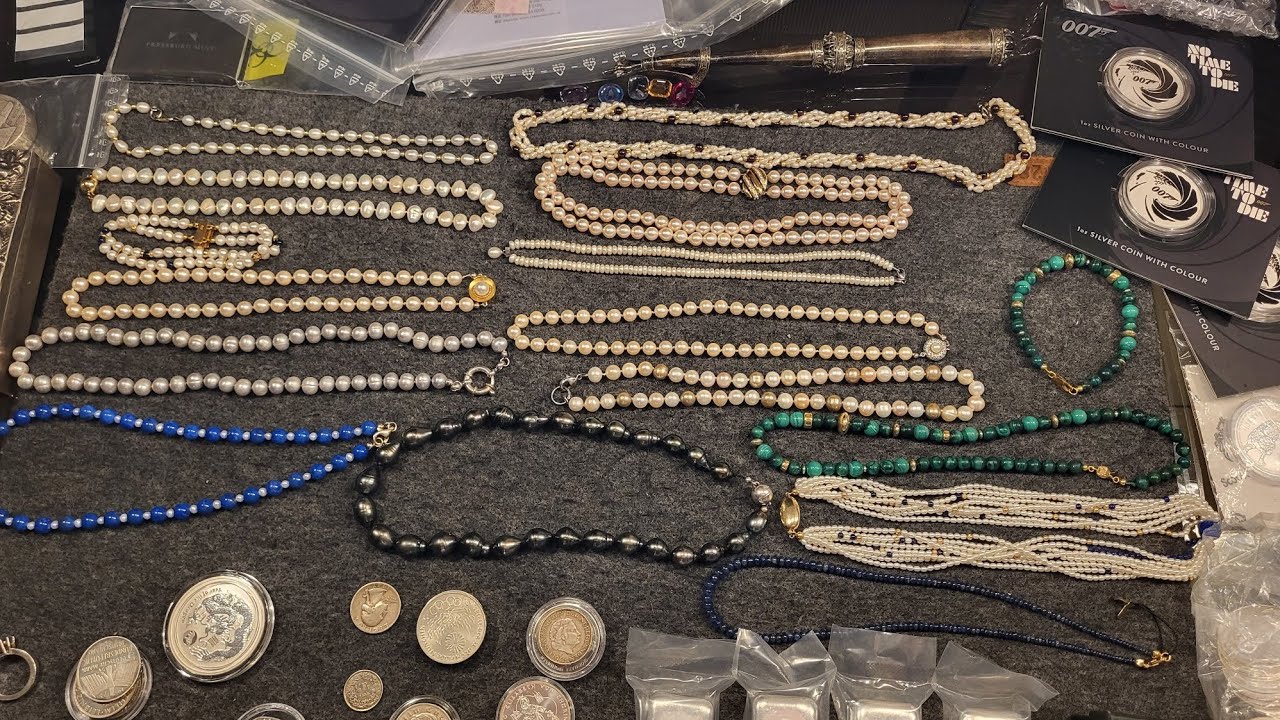 Viel sehr hochwertiger Schmuck, Rohstoffe und Silbermünzen Unboxing 