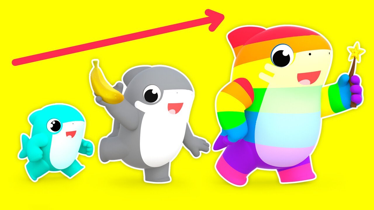 Baby Shark Dança das CORES! | Aprendendo as Cores |  Melhores Canções de Ninar | Crianças
