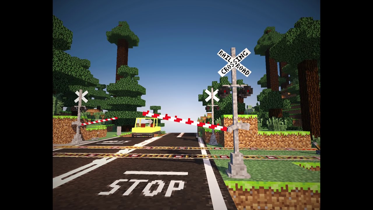 Minecraft Railroad Crossing
