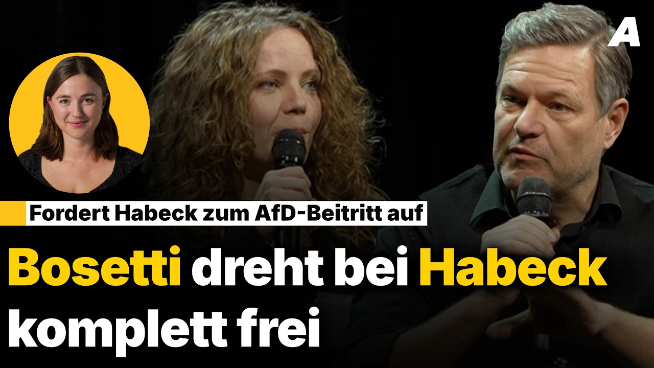 Für die Rettung der Demokratie: Bosetti fordert Habecks AfD-Beitritt | Newsroom