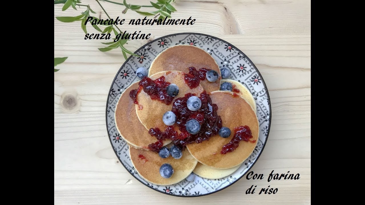 Pancake di farina di riso senza glutine e senza lattosio