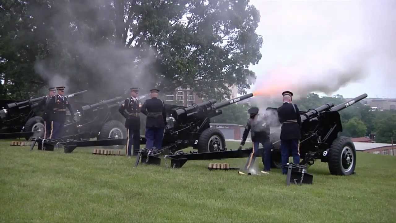 21-Gun Salute On Memorial Day 2013