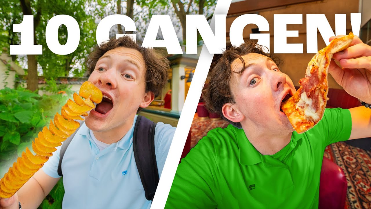 10 GANGEN DINER IN DE EFTELING!!! 🤤 | Bart Baan