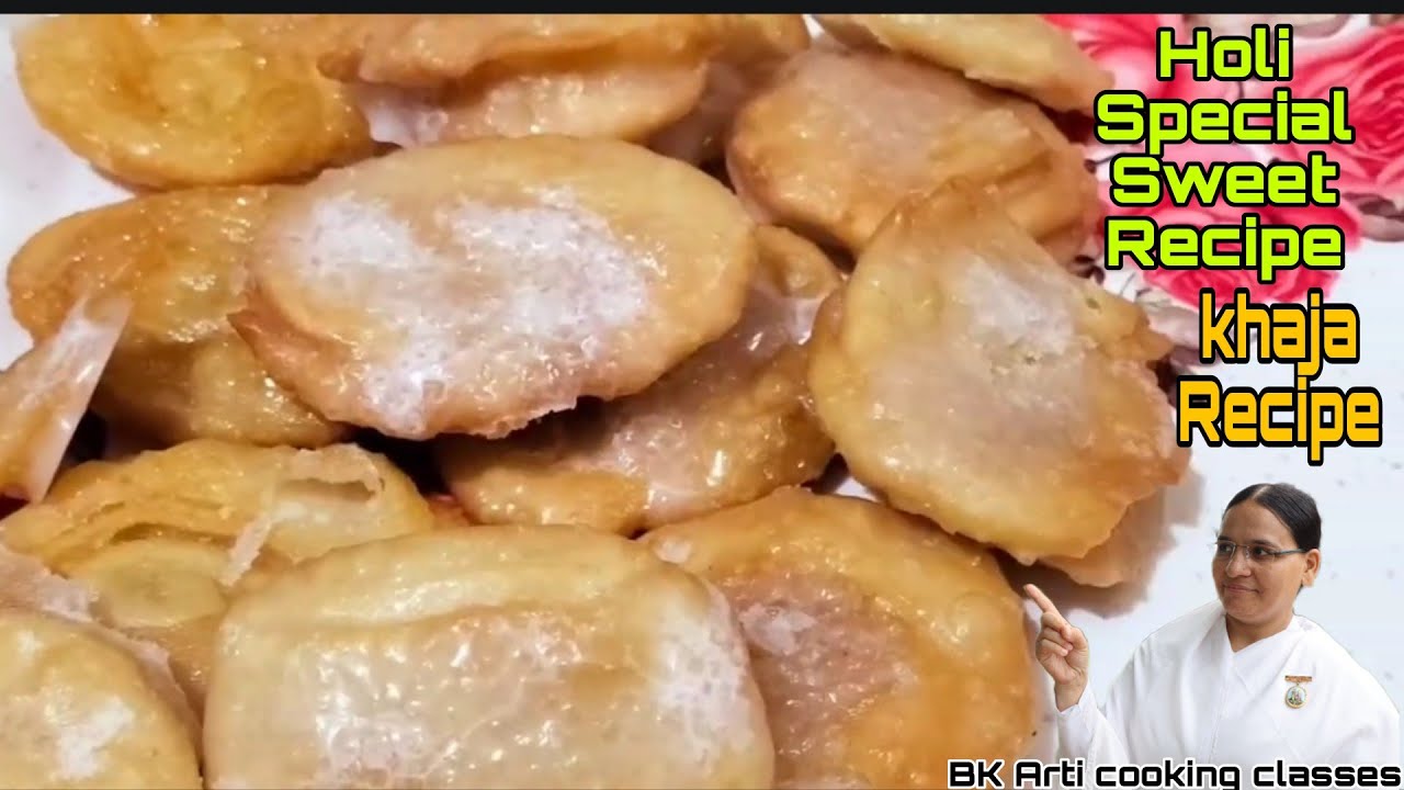 Holi Special Sweet Recipe l होली पर बनाएं बहुत स्वादिष्ट यह मिठाई l Khaja Recipe l BKArti cooking 