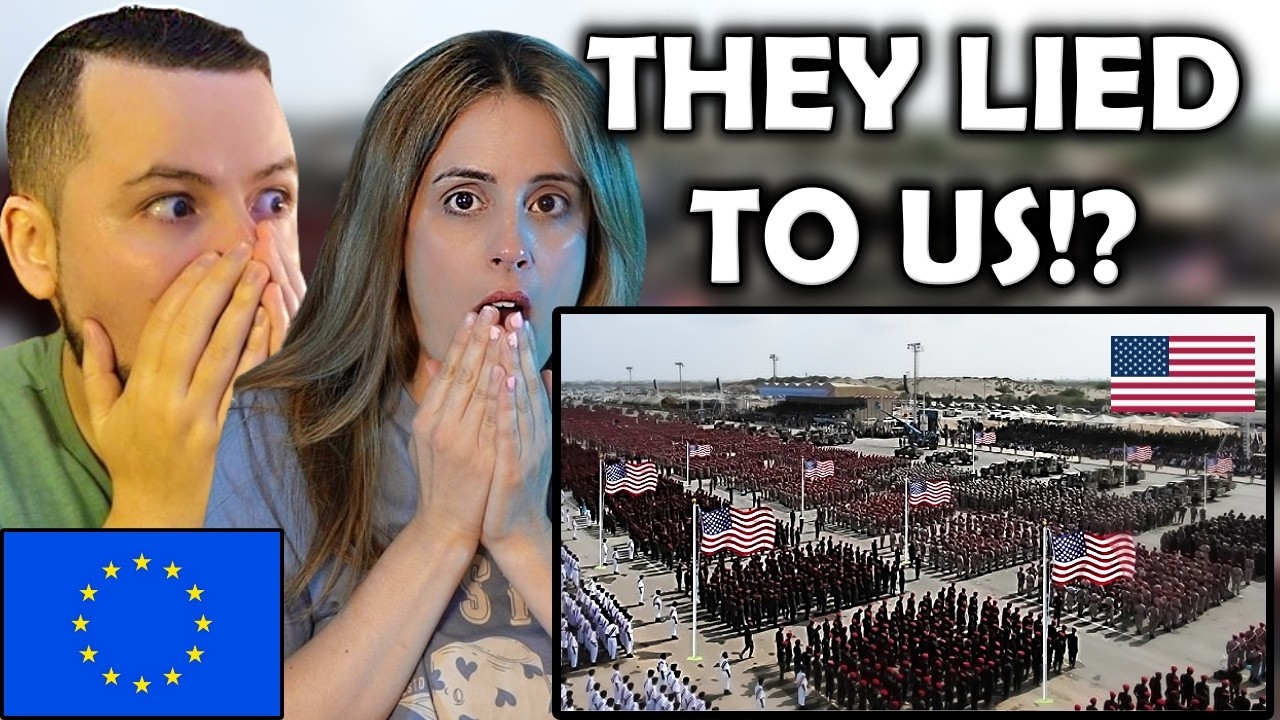 European Girl First Time Reacting to the Power of the US Military