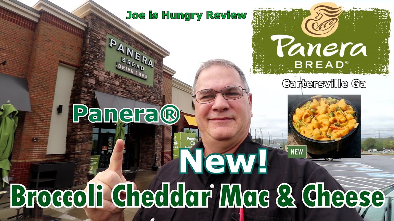 Panera New Broccoli Cheddar Mac & Cheese Review | Panera Bread Joe is Hungry 🧀🥦🥕🧀🥦🥕