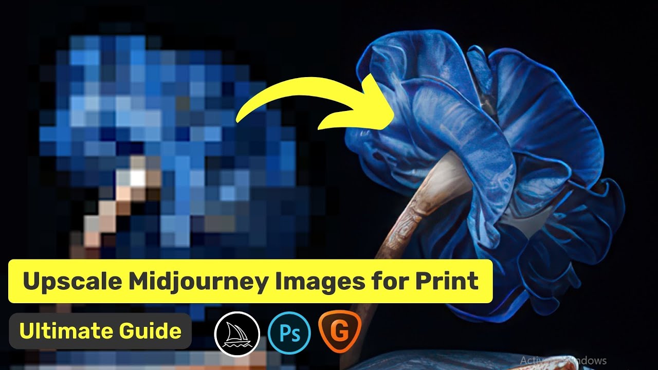 How to upscale Midjourney Images for Print - All You Need to Know