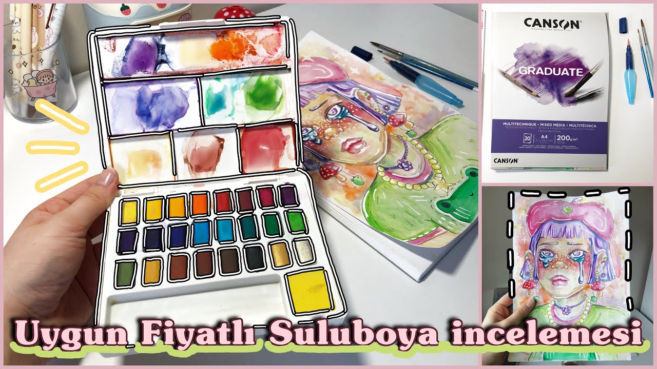 My New Affordable Watercolor Set | Unpacking | Watercolor Notebook