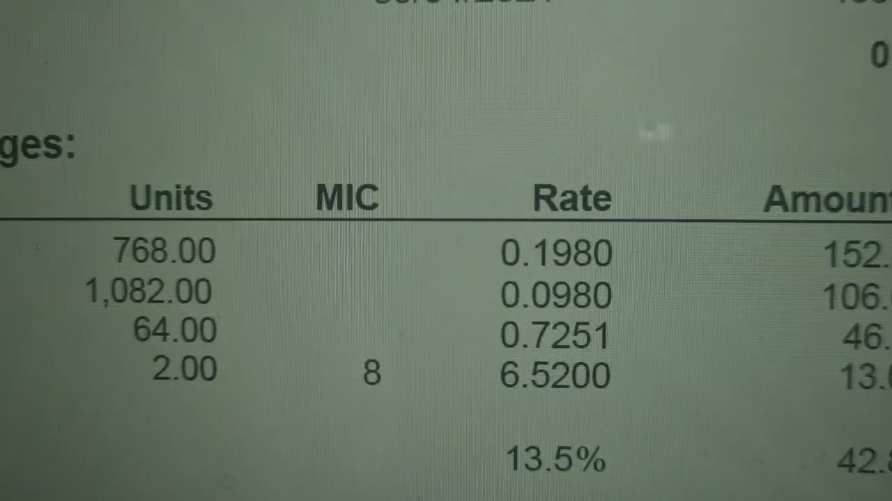 Pure Energy, How to log Electricity Meter readings and calculate costs.