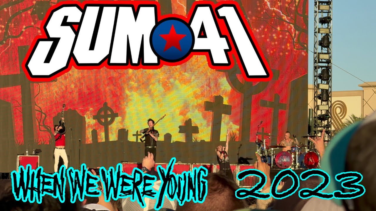 Sum 41 Performs Live Full Set When We Were Young 2023 Day Two Las Vegas