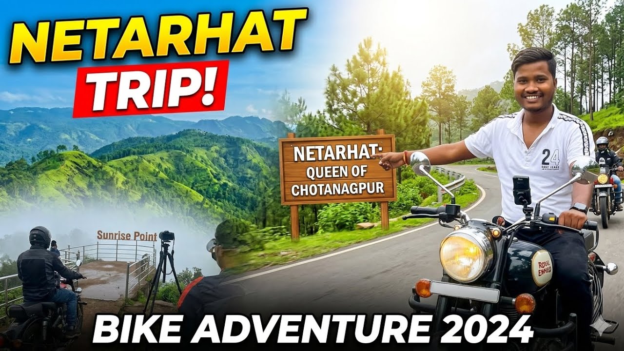 Netarhat Road Trip Bike Riding
