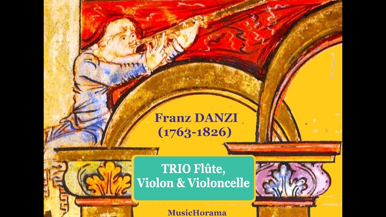 Franz DANZI  - TRIO Flûte, Violon & Violoncelle - Philipp Naegele, Thaddäus Watson, Matthias Naegele