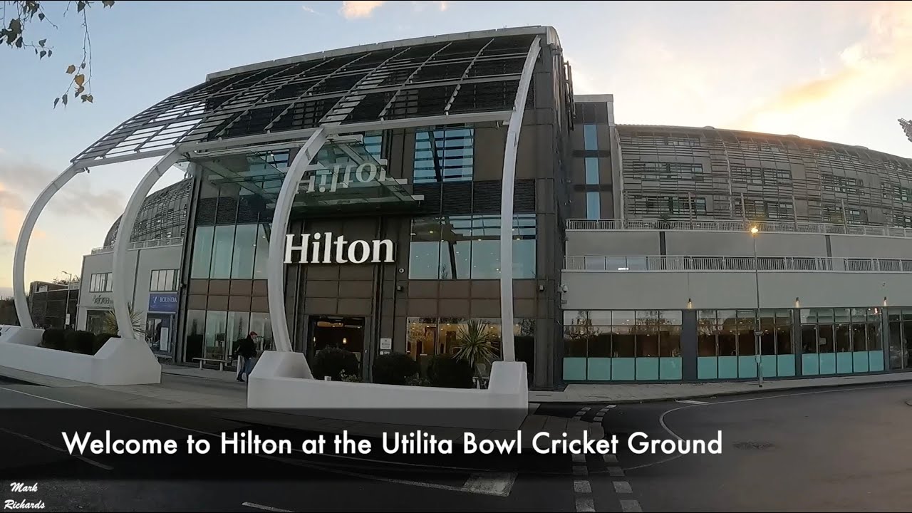 Hilton at the Utilita Bowl Cricket Ground Southampton full tour with balcony room
