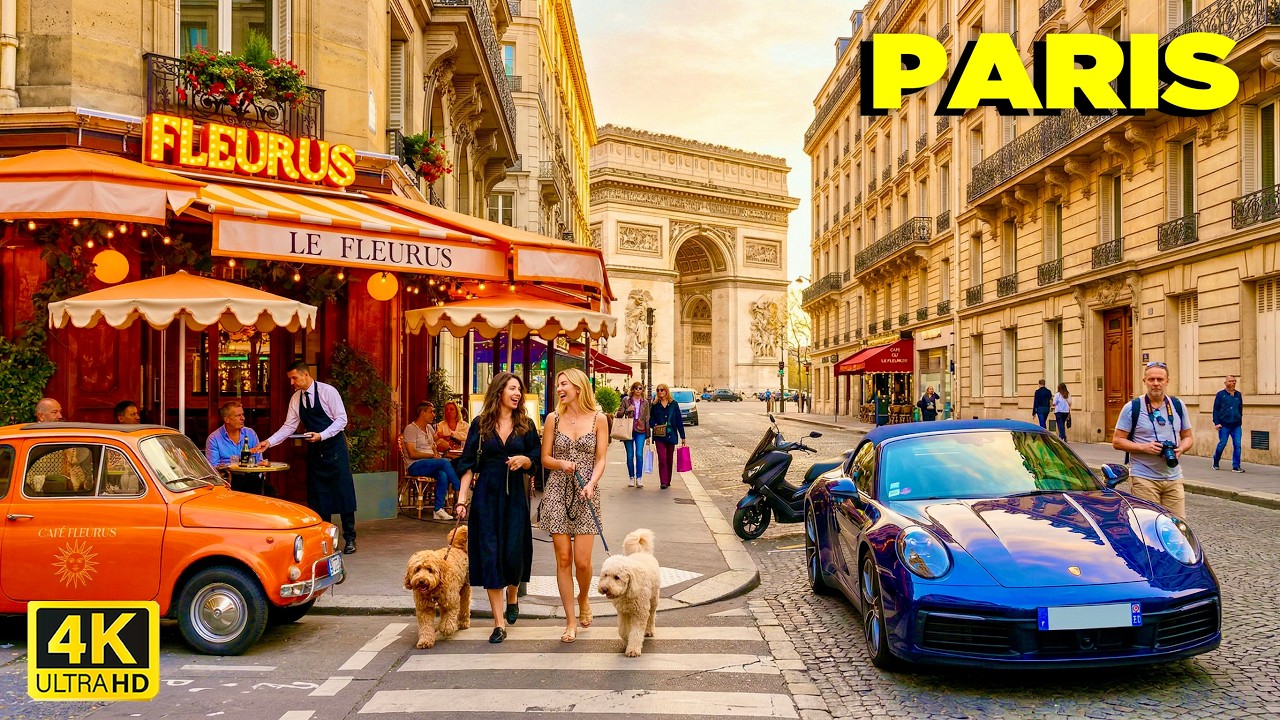🇫🇷 28 MARCH 2026 Paris Spring Walk 4K60 fps : Champs-&Eacute;lys&eacute;es