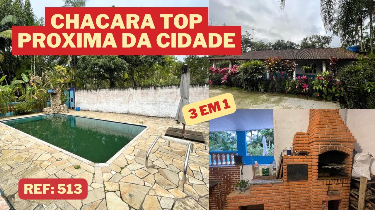 REF. 513, CHACARA TOP PROXIMA DA CIDADE DE PEDRO DE TOLEDO - SP, COM R$ 700.000,00.