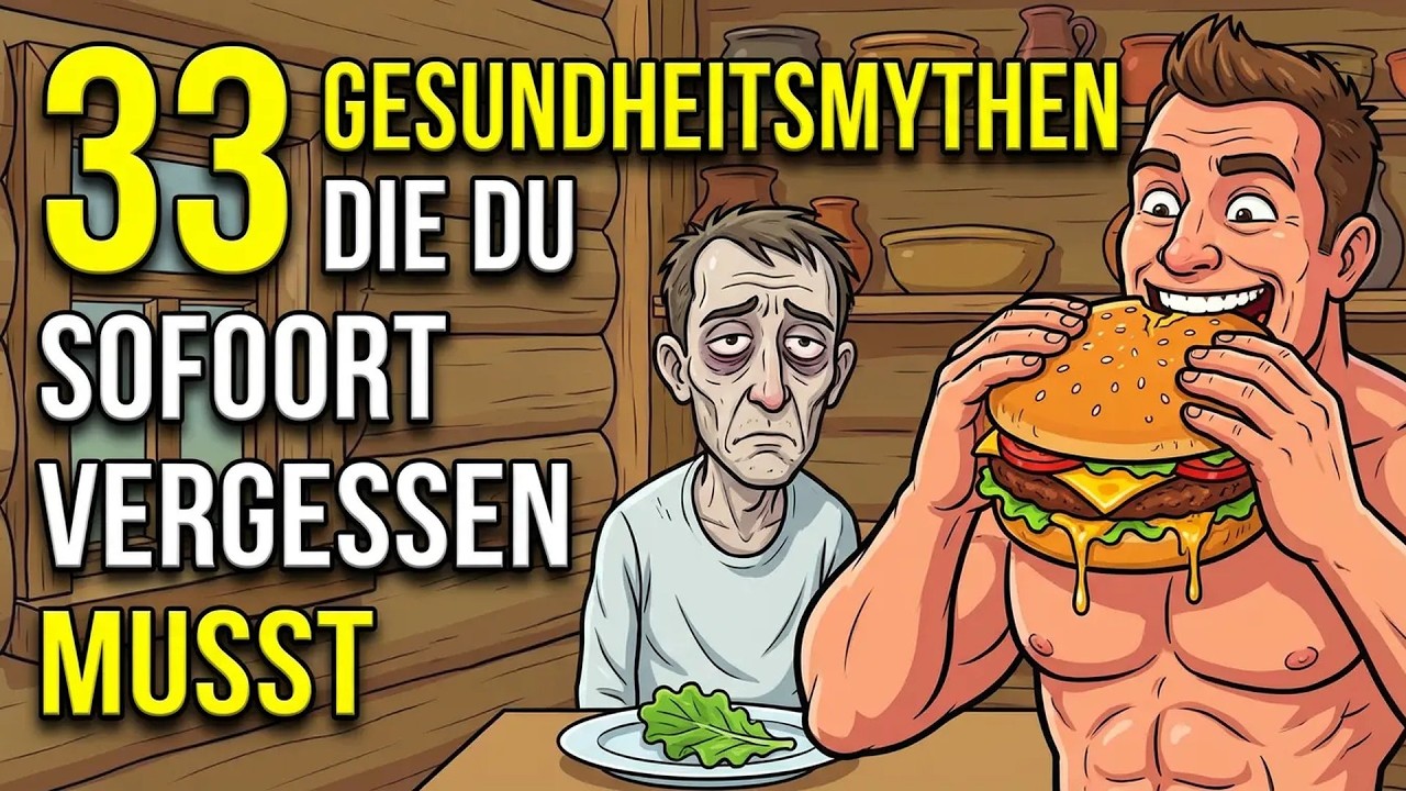 33 populäre GESUNDHEITSMYTHEN, die du sofort vergessen MUSST