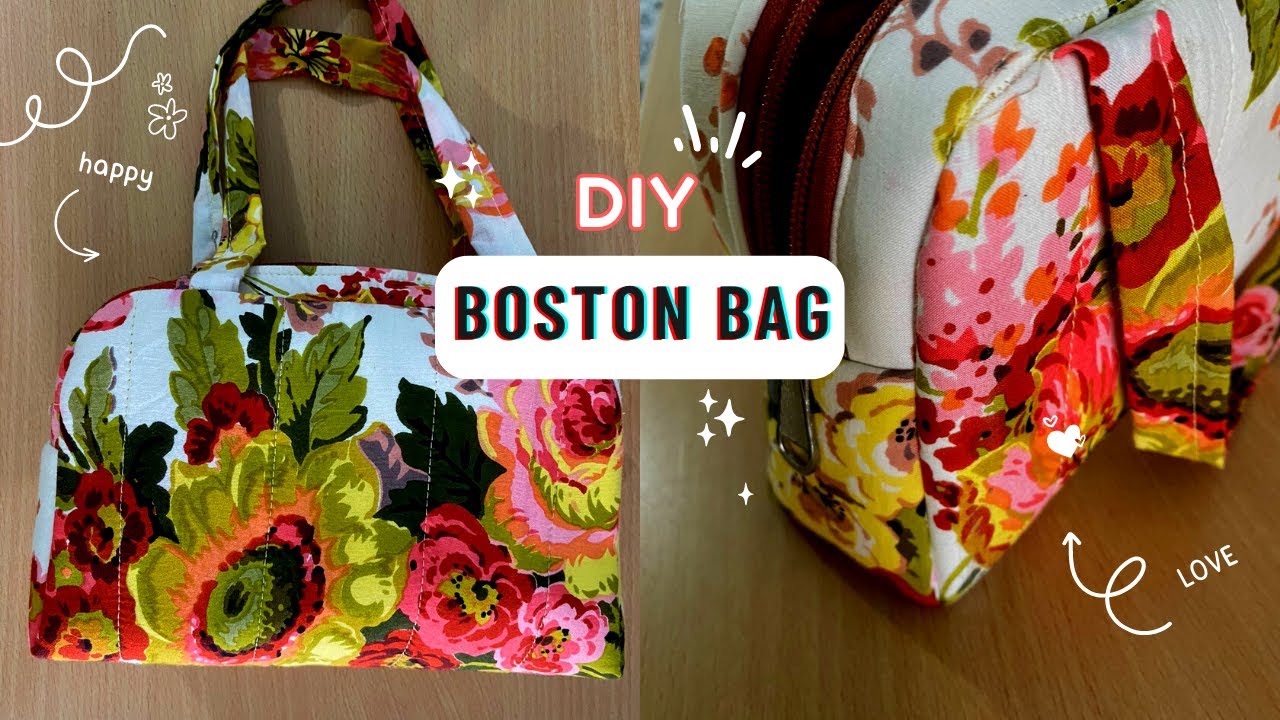 How to make easy boston bag | large capacity handbag tutorial