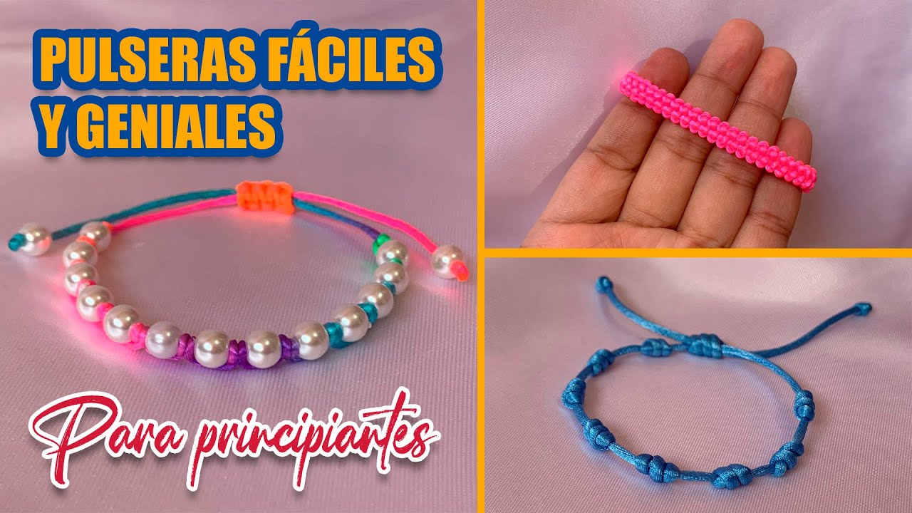 Como hacer Pulseras Fáciles en MACRAMÉ con hilo Cola de Ratón 💎 Nailookaccesorios💎