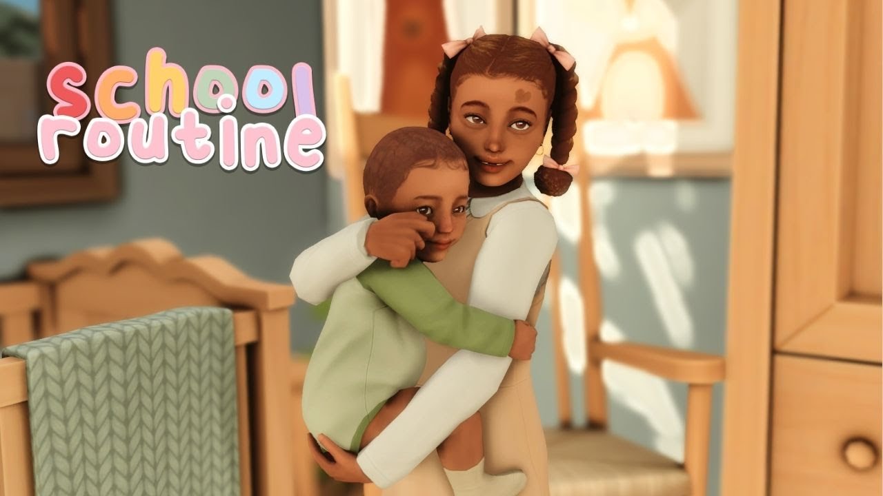 Наш школьный распорядок! Семейный игровой процесс Sims 4, эпизод 10 ✏️ #thesims4 #roleplay